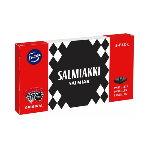 Fazer salmiakki pak 160g - 4-pak,